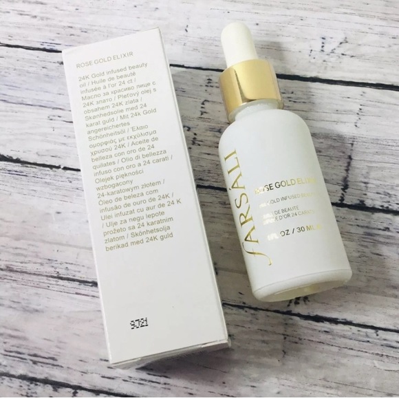 NIB fARSALI Rose Gold Elixir 24K Gold Infused Beauty Oil - Picture 4 of 9